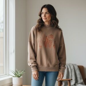 TNA Aritzia Mega Raglan Funnel Neck